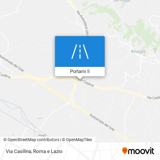 Mappa Via Casilina