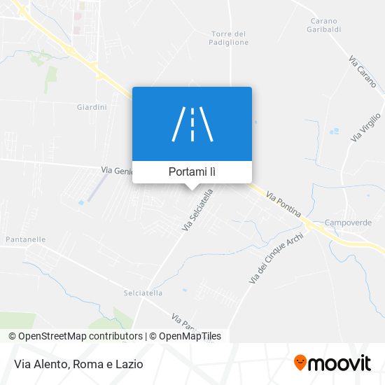 Mappa Via Alento