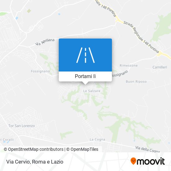 Mappa Via Cervio