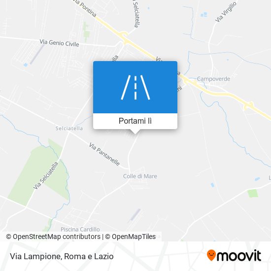 Mappa Via Lampione