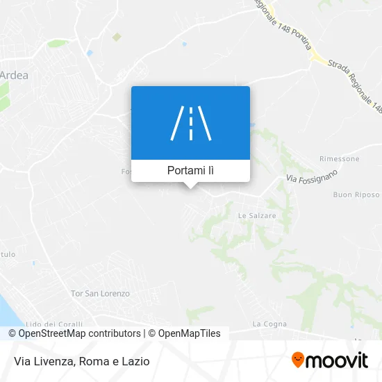 Mappa Via Livenza