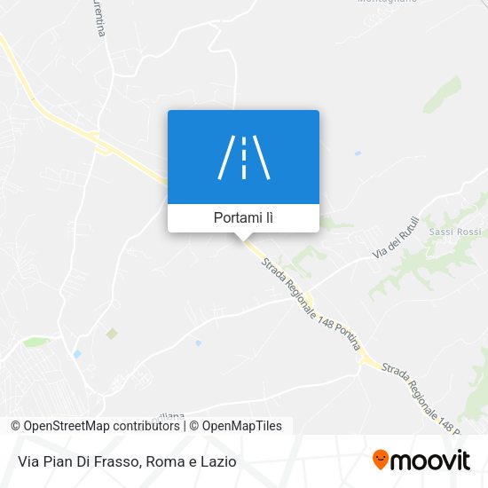 Mappa Via Pian Di Frasso