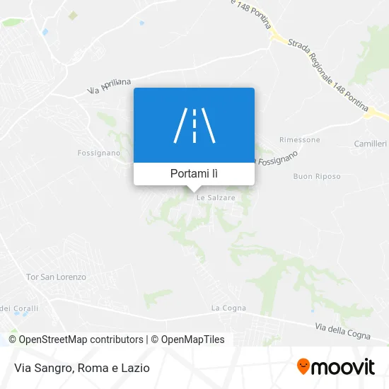 Mappa Via Sangro