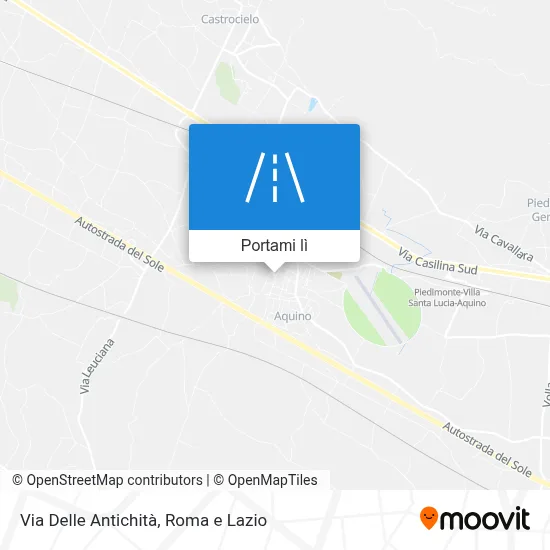 Mappa Via Delle Antichità