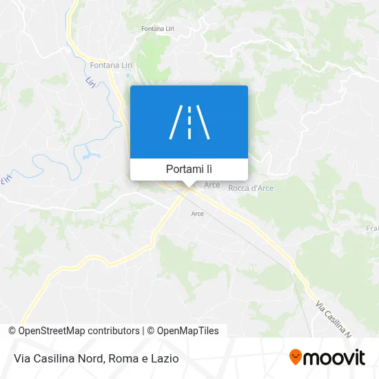 Mappa Via Casilina Nord