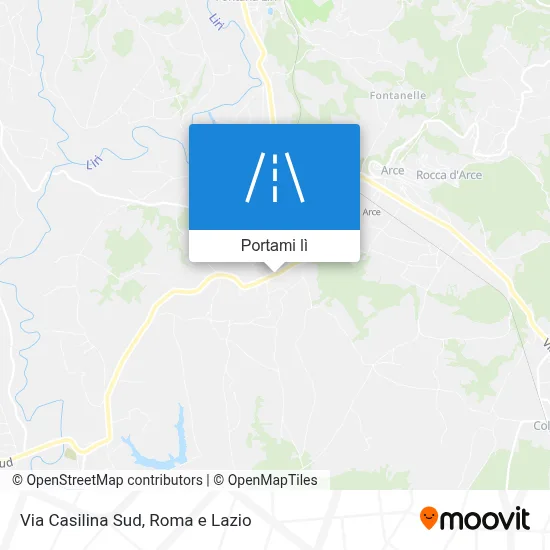 Mappa Via Casilina Sud