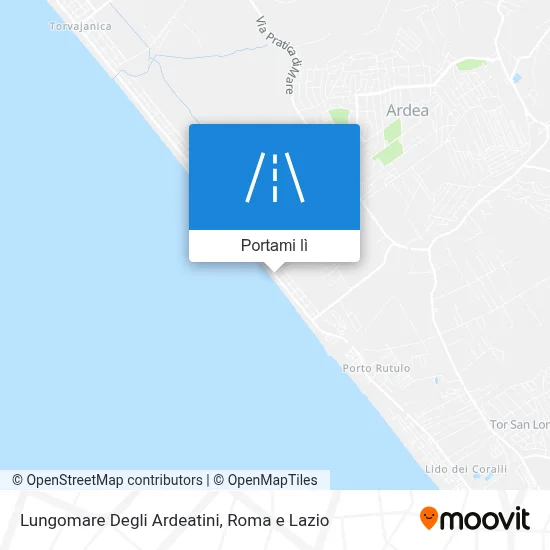 Mappa Lungomare Degli Ardeatini