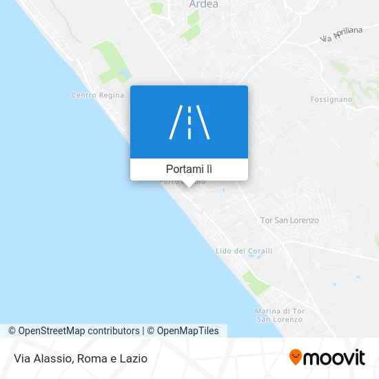 Mappa Via Alassio