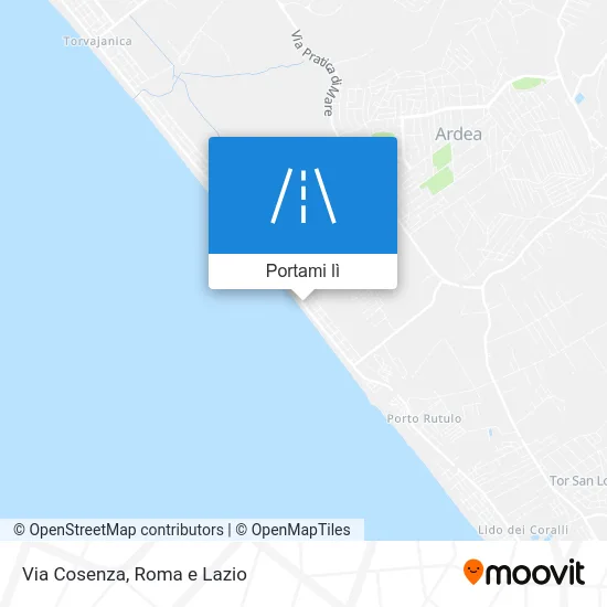 Mappa Via Cosenza