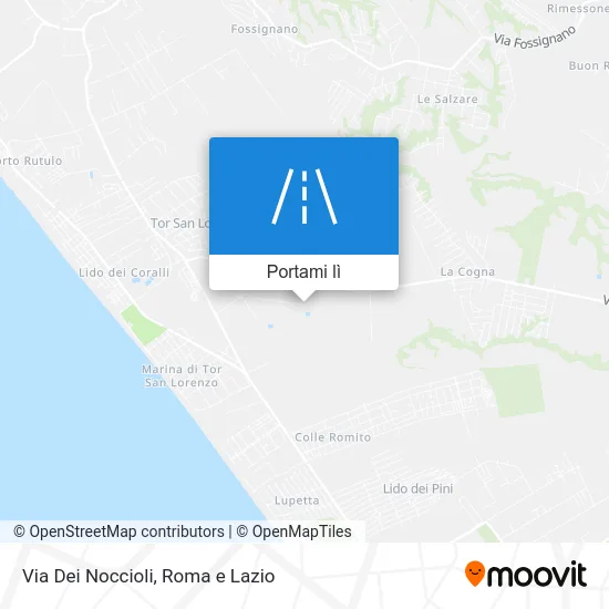 Mappa Via Dei Noccioli