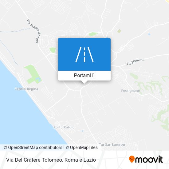 Mappa Via Del Cratere Tolomeo