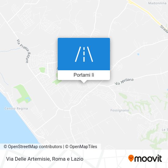 Mappa Via Delle Artemisie