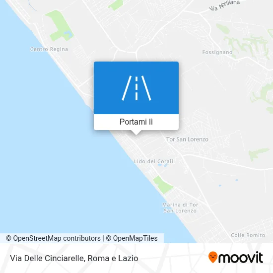 Mappa Via Delle Cinciarelle