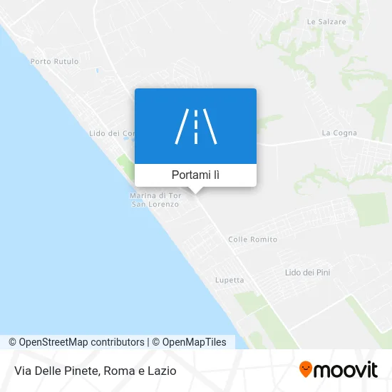 Mappa Via Delle Pinete