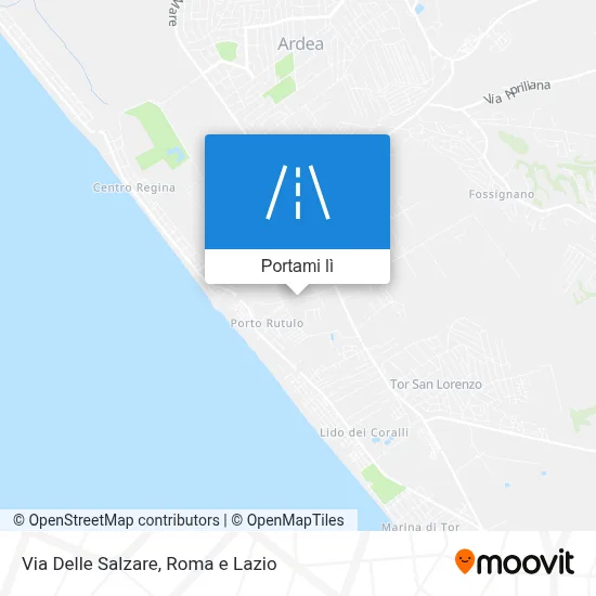 Mappa Via Delle Salzare