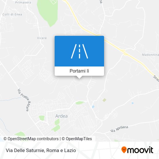 Mappa Via Delle Saturnie