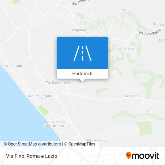 Mappa Via Fino