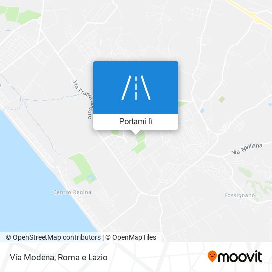 Mappa Via Modena