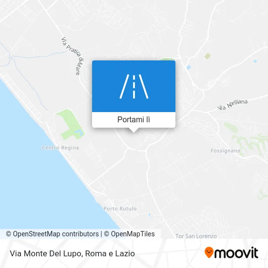 Mappa Via Monte Del Lupo