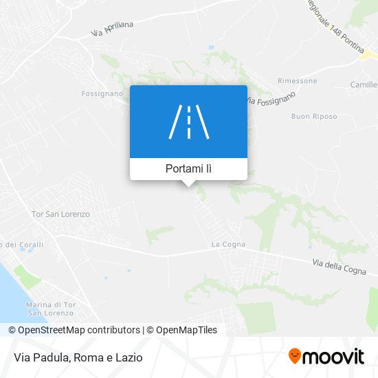 Mappa Via Padula