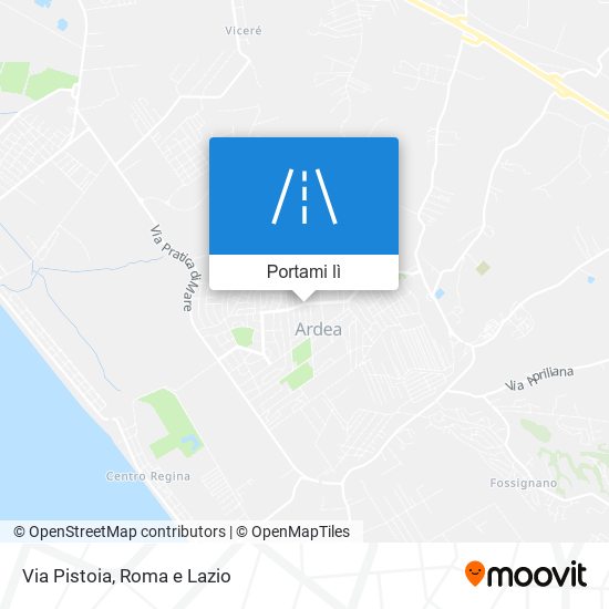 Mappa Via Pistoia