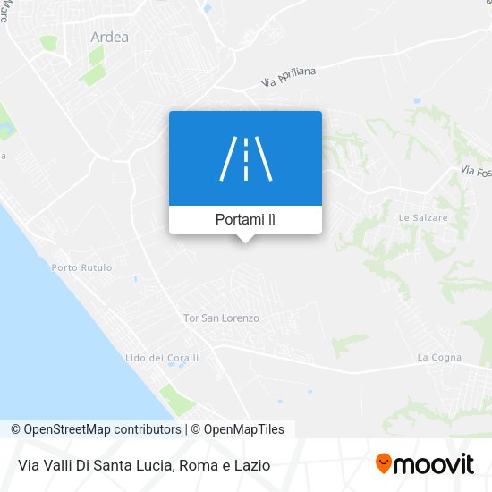 Mappa Via Valli Di Santa Lucia