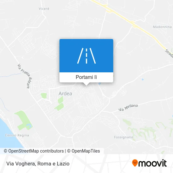 Mappa Via Voghera