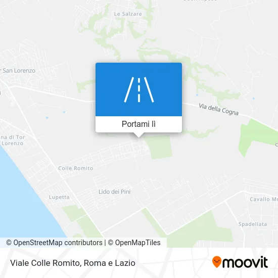 Mappa Viale Colle Romito