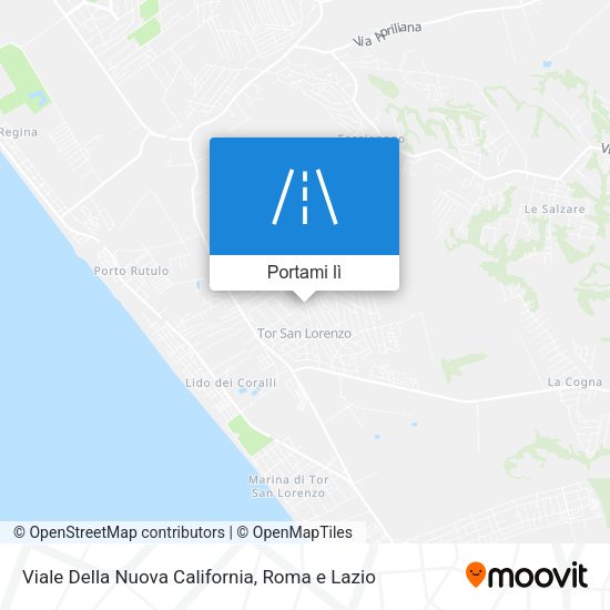 Mappa Viale Della Nuova California