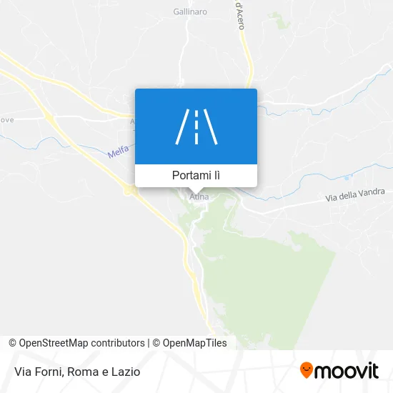 Mappa Via Forni