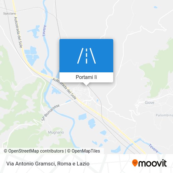 Mappa Via Antonio Gramsci