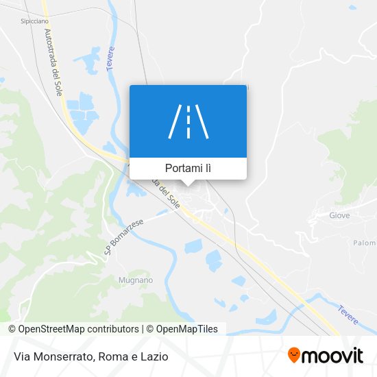 Mappa Via Monserrato