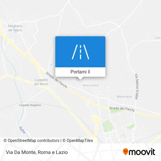 Mappa Via Da Monte