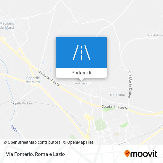 Mappa Via Fonterio
