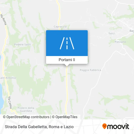 Mappa Strada Della Gabelletta