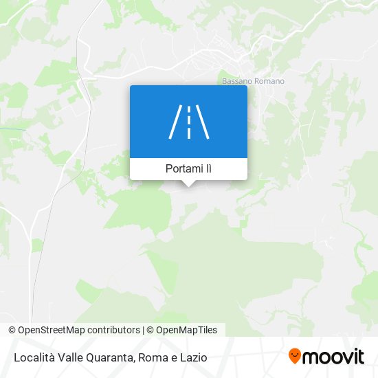 Mappa Località Valle Quaranta
