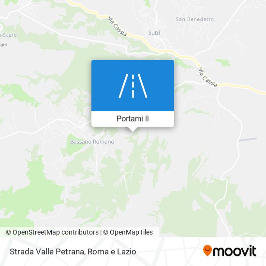 Mappa Strada Valle Petrana