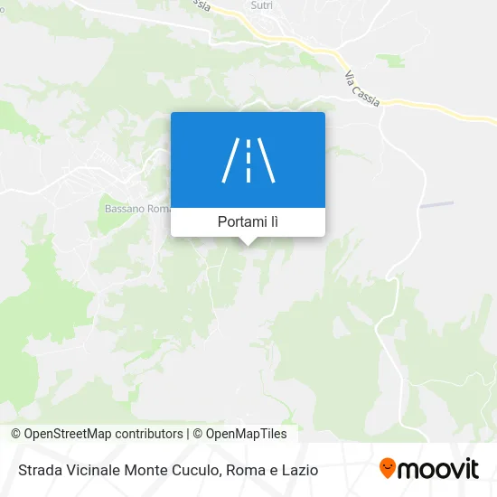 Mappa Strada Vicinale Monte Cuculo