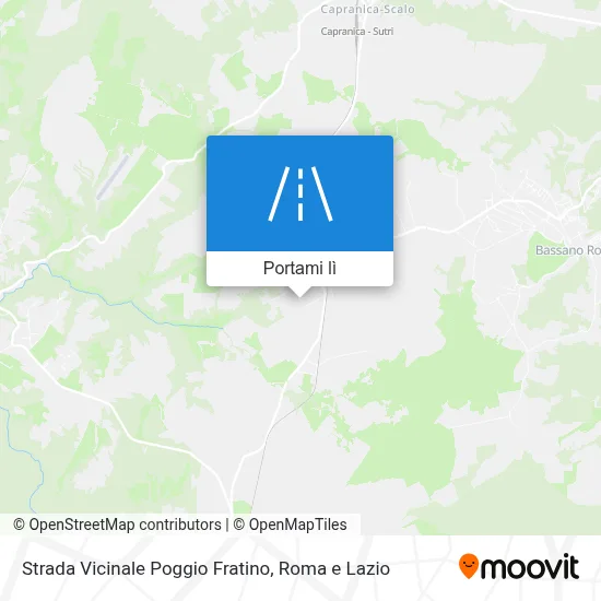 Mappa Strada Vicinale Poggio Fratino