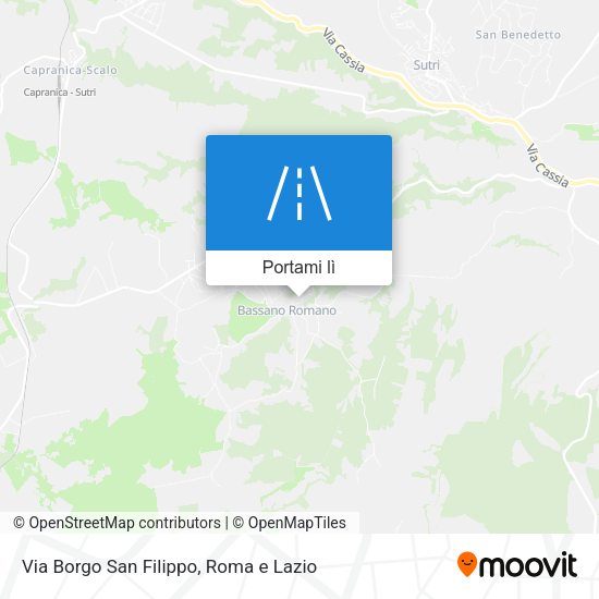 Mappa Via Borgo San Filippo