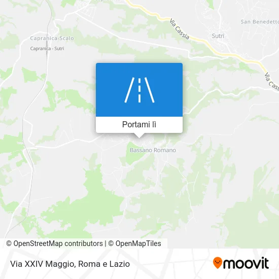 Mappa Via XXIV Maggio