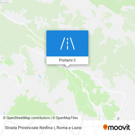 Mappa Strada Provinciale Ninfina I