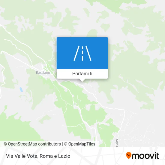 Mappa Via Valle Vota