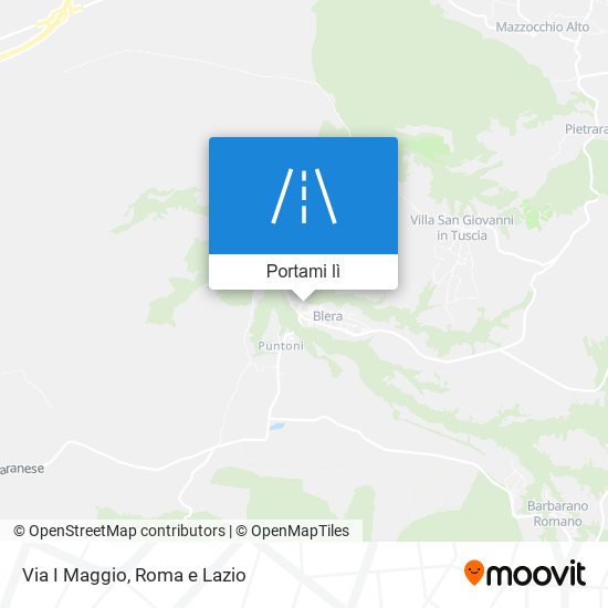 Mappa Via I Maggio