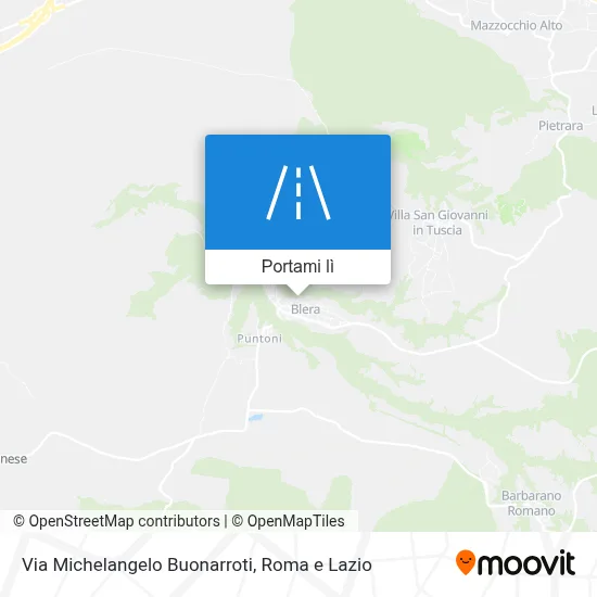 Mappa Via Michelangelo Buonarroti