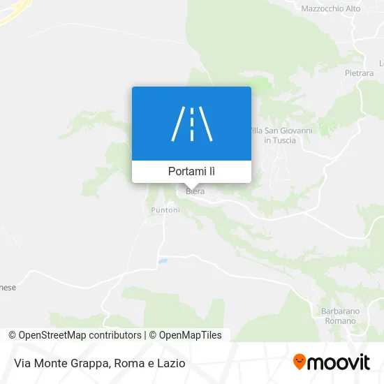 Mappa Via Monte Grappa