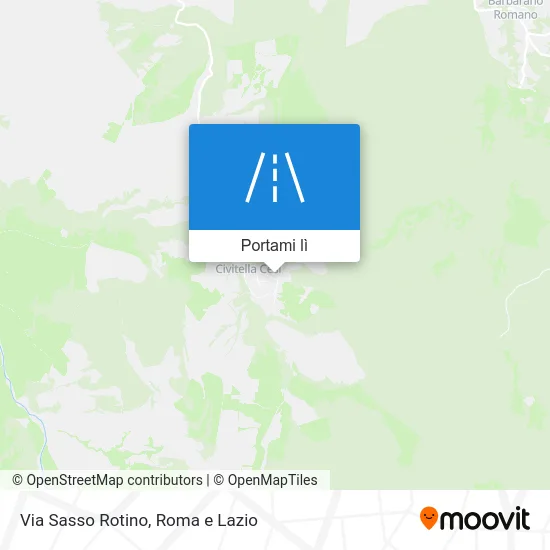 Mappa Via Sasso Rotino