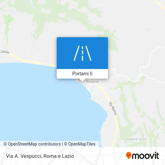 Mappa Via A. Vespucci