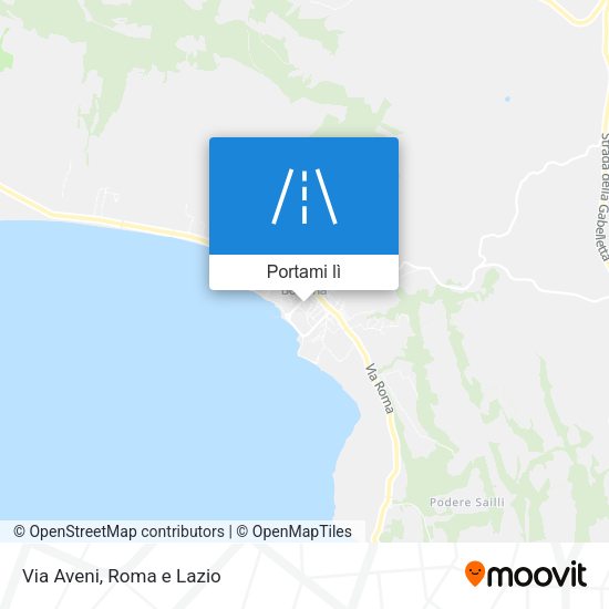 Mappa Via Aveni