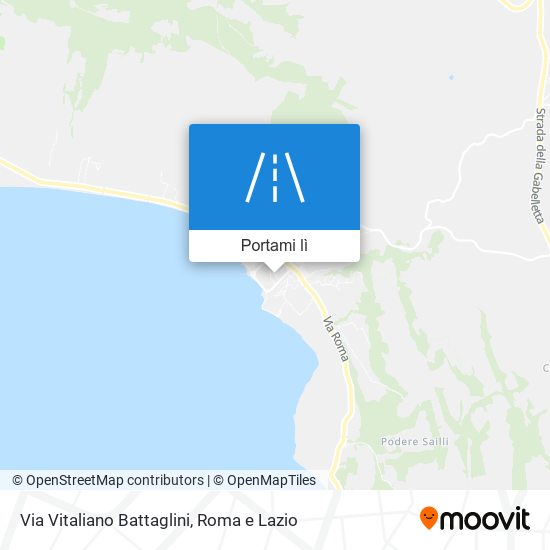Mappa Via Vitaliano Battaglini